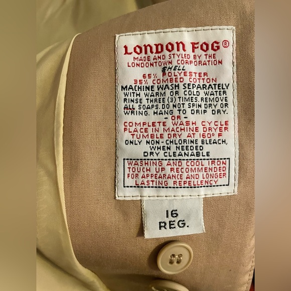 London Fog Classic Tan Trench Coat Maxi Belted Style 🧥 - Picture 3 of 11